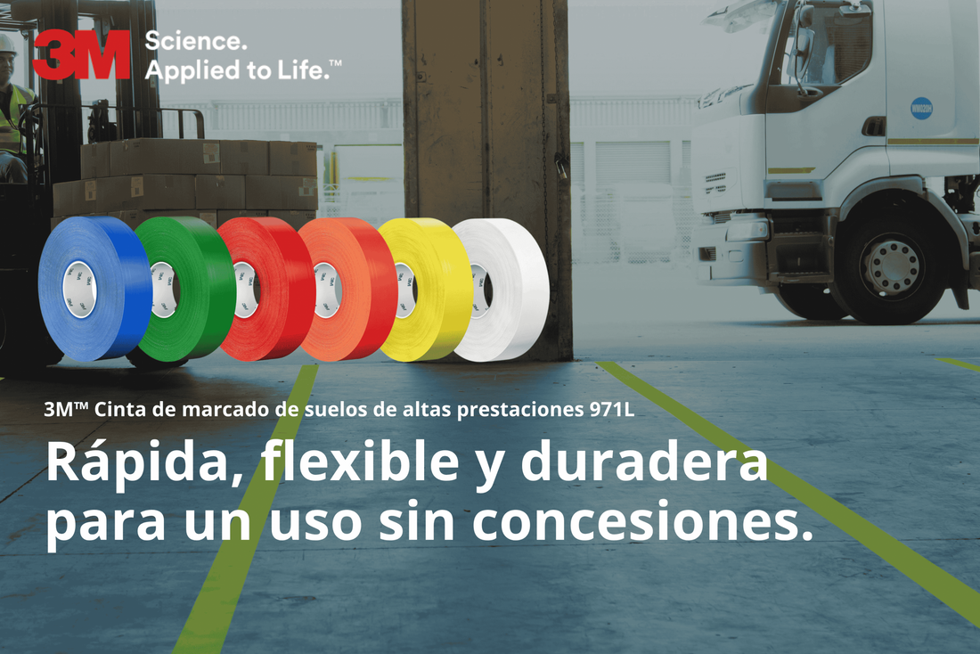 3M™ 971L: Cinta de Señalización de Suelos de Altas Prestaciones
