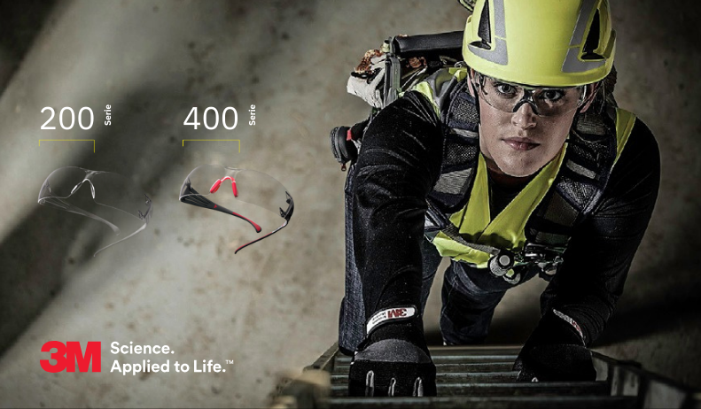 Gafas Protectoras 3M™ SecureFit™: Series 200 y 400
