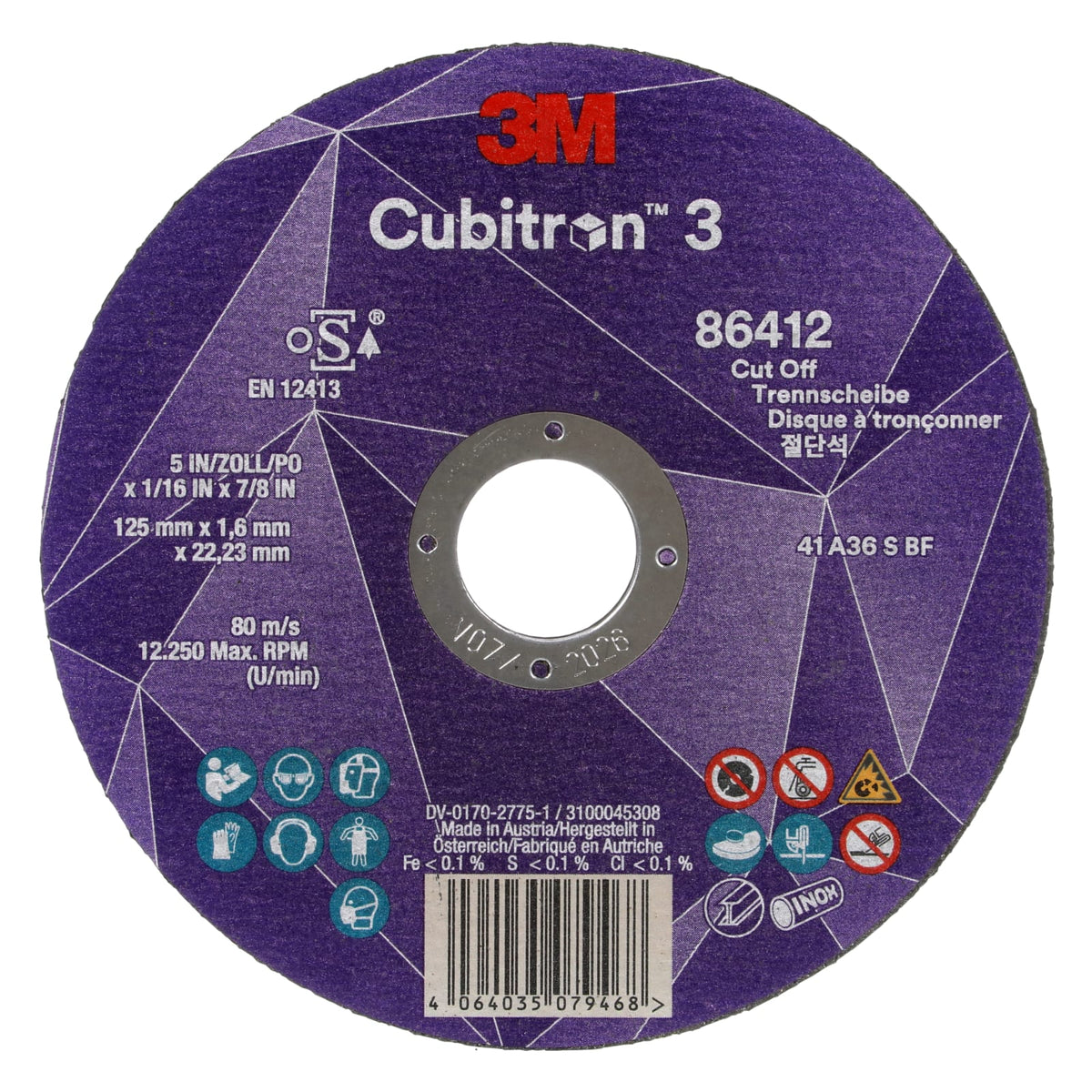 DISCO CORTE 3M CUB-3 T41