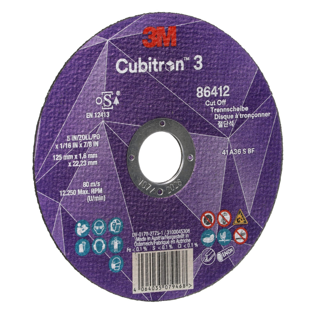 DISCO CORTE 3M CUB-3 T41